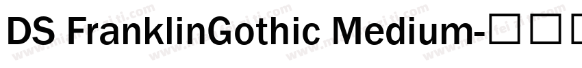 DS FranklinGothic Medium字体转换